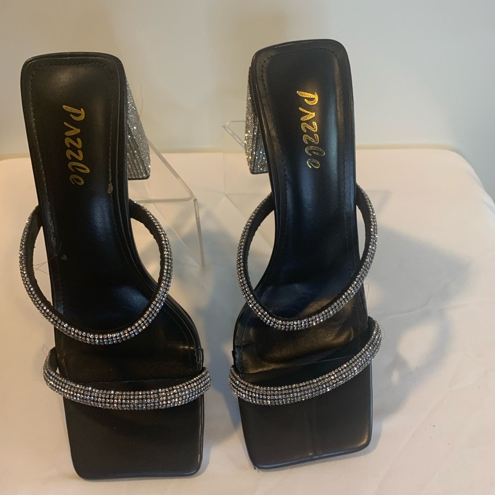 Black Rhinestone Heels - Picture 4 of 10